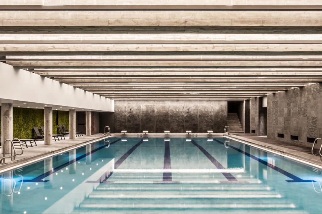 Indoor pool in Chicago, Illinois