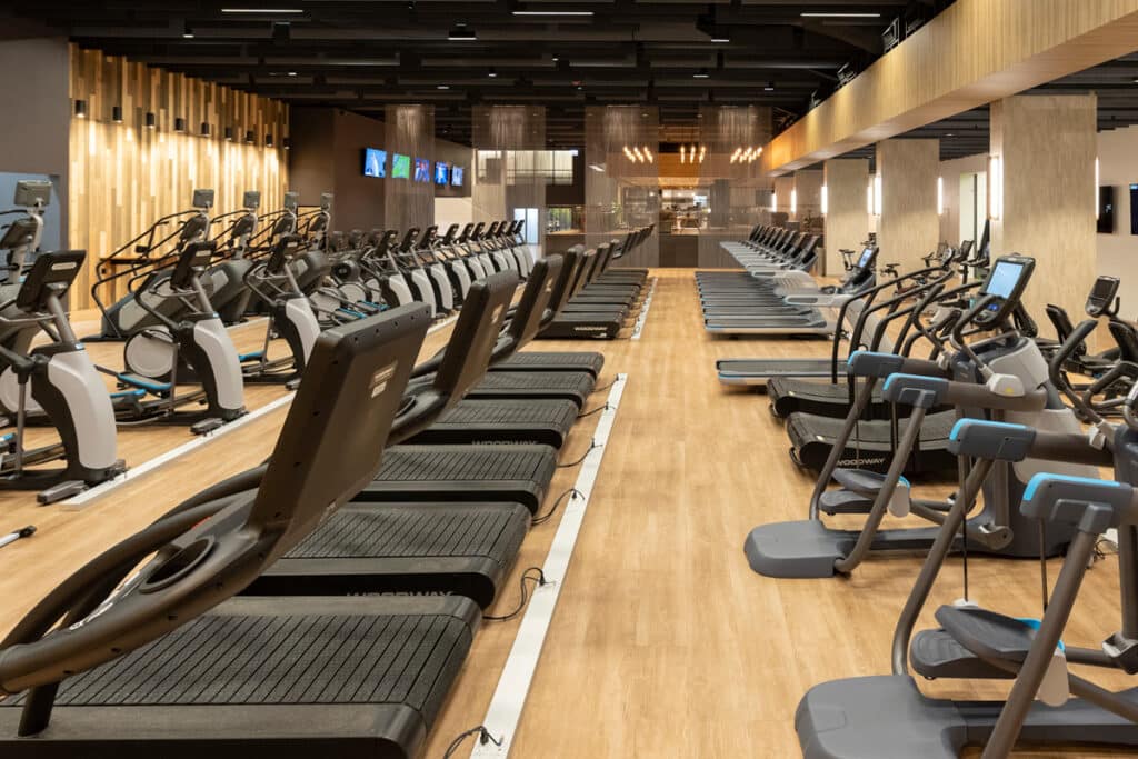 Midtown Athletic Club cardio equipment in Rochester, New York