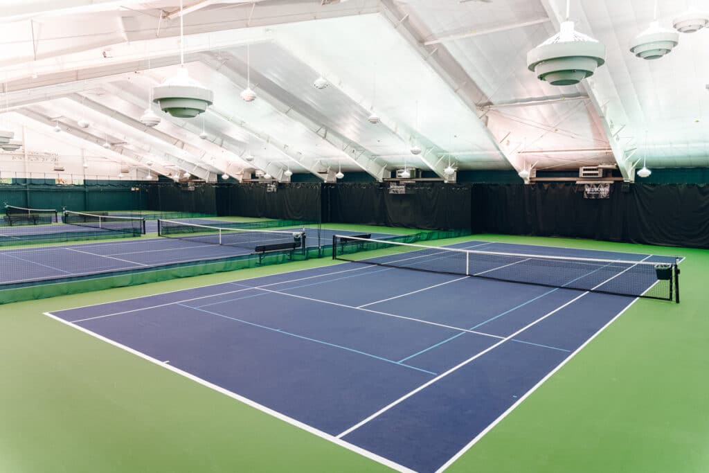 Midtown Athletic Club indoor tennis courts in Willowbrook, Illinois