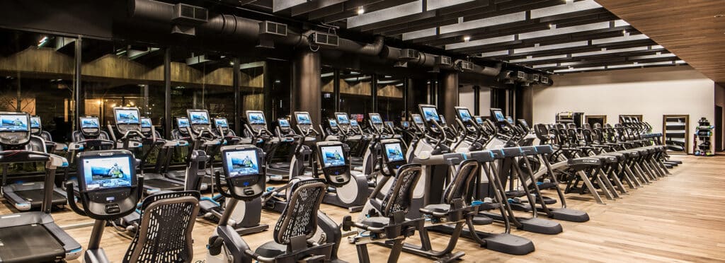 Cardio machines at Midtown Chicago.
