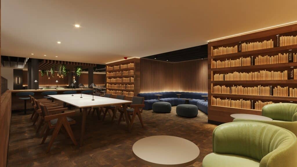Rendering of new le biblioteque space